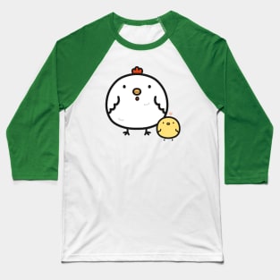 Cute chick and chicken Baseball T-Shirt